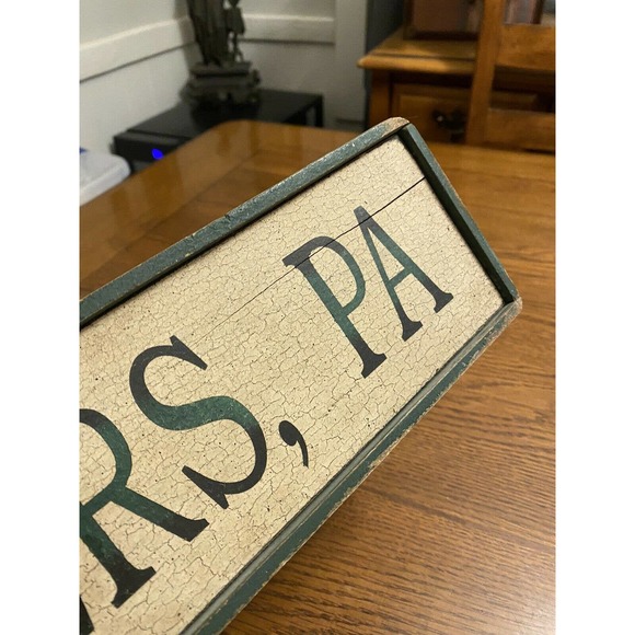 Rustic Farmhouse Country Sign Lower Speers Pennsylvania Cabincore Shabby Chic - Picture 11 of 12